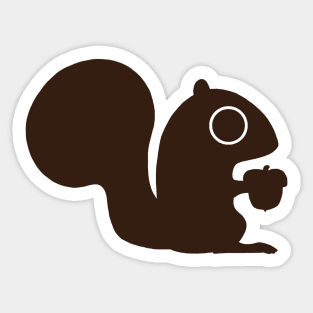 Cute Squirrel with Nut | Woodland Wildlife Sticker